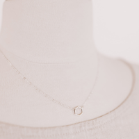 Tiny Hexagon Necklace