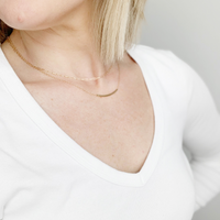 JoAnn Curvy Bar Necklace