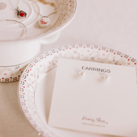 Vintage Button Pearls | Studs | Preloved Treasures by HONEY