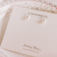 Vintage Button Pearls | Studs | Preloved Treasures by HONEY
