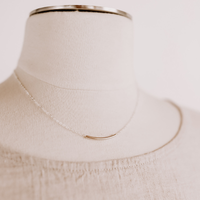 JoAnn Curvy Bar Necklace