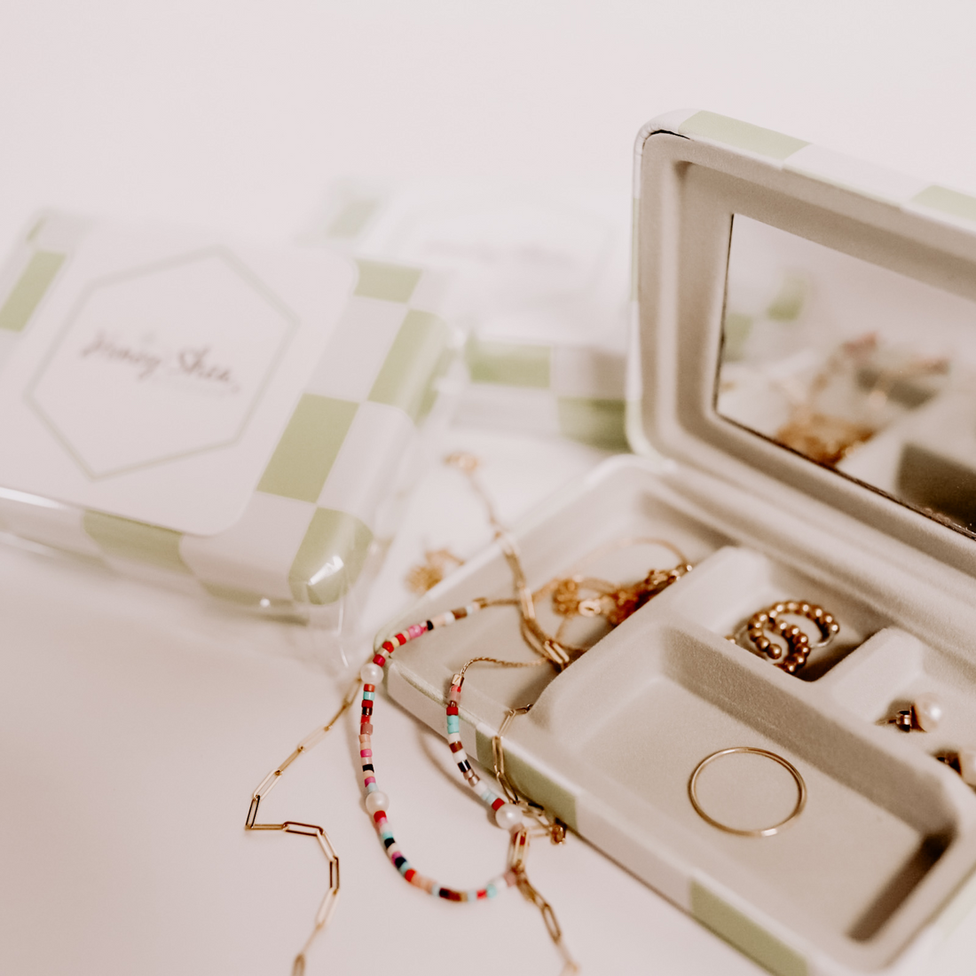 Dainty Travel Jewelry Box