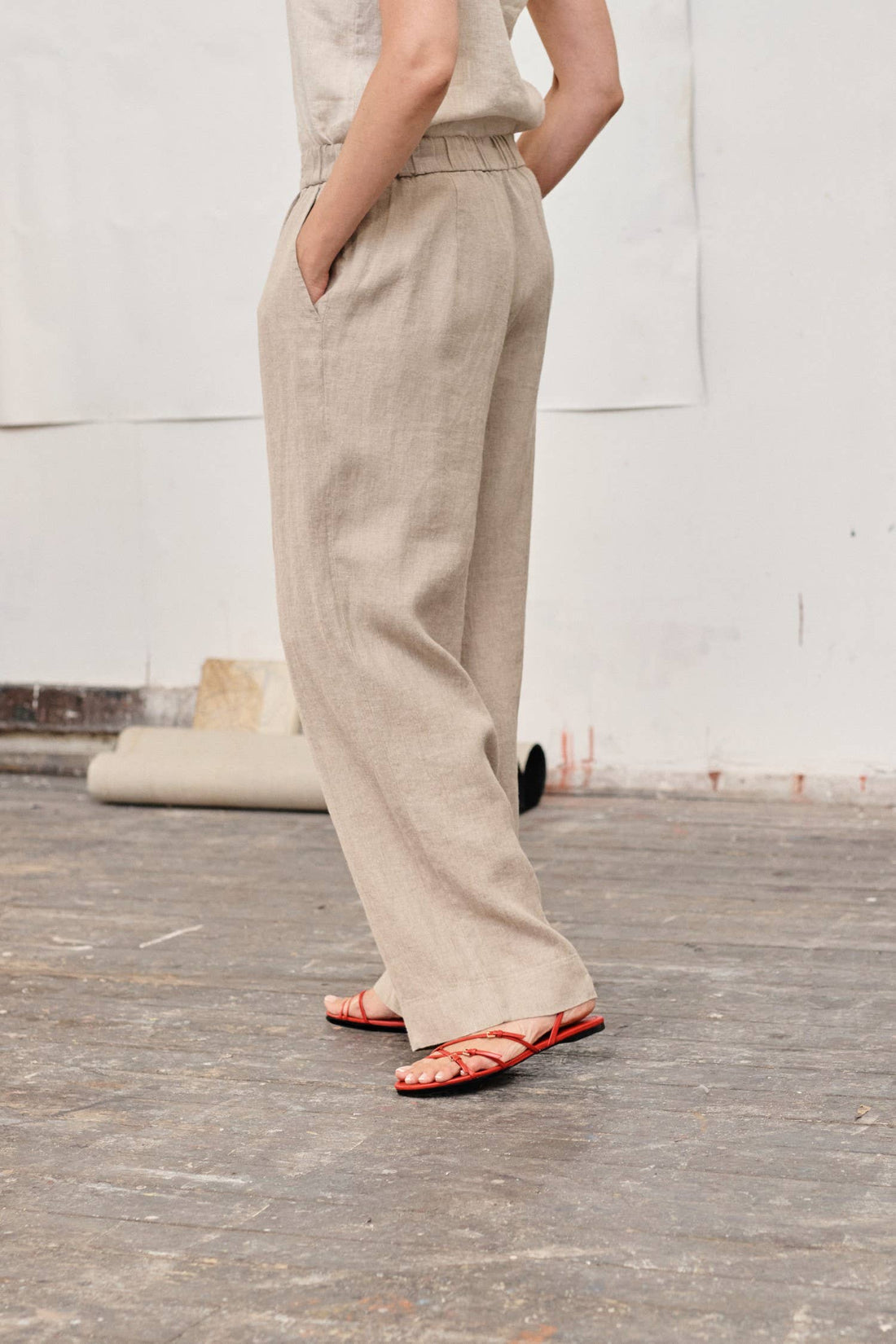 Melange Linen Willow Pants