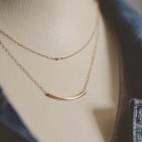 JoAnn Curvy Bar Necklace